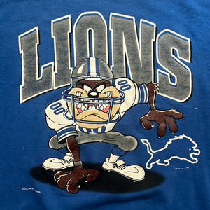 Detroit Lions Taz 1996 Crewneck Large