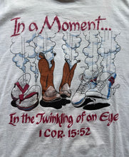 Load image into Gallery viewer, In A Moment… Jesus Tee Sz Large 21x26.5 Color Bleed

