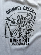 Load image into Gallery viewer, Chimney Creek River Rat Tybee Island, GA Single Stitch Cut Tag 21x27
