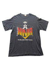 Load image into Gallery viewer, Six Flags Over Georgia Ninja Black Single Stitch Sz L 19x28.5
