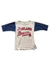 Load image into Gallery viewer, Atlanta Braves 80s Starter Single Stitch Sz S 14x21
