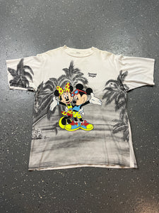 Mickey Mouse Minnie Mouse AOP Savannah, GA Faded Tag Large