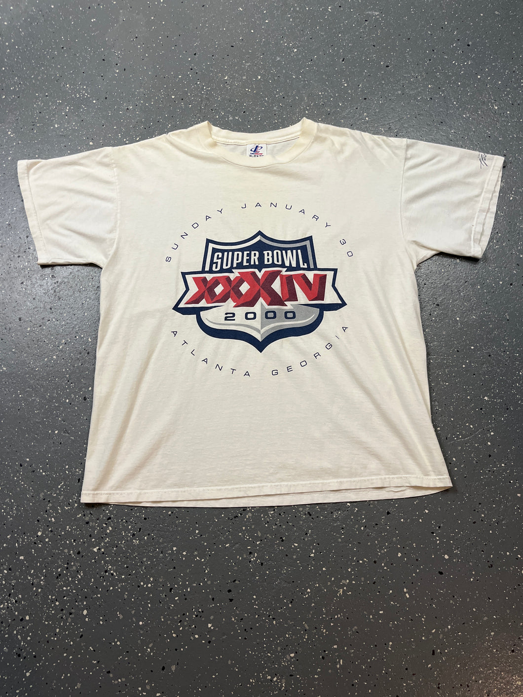 Super Bowl XXXIV 2000 Atlanta Georgia Logo Athletic XL