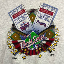 Load image into Gallery viewer, 1991 World Series Braves vs. Twins Salem Size XL
