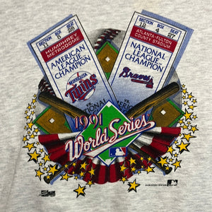 1991 World Series Braves vs. Twins Salem Size XL