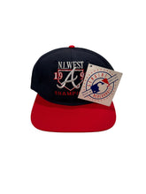 Load image into Gallery viewer, Atlanta Braves 1991 NL West Champions Snapback Deadstock NWT
