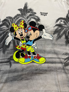 Mickey Mouse Minnie Mouse AOP Savannah, GA Faded Tag Large
