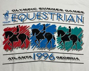 1996 Atlanta Olympics Equestrian Graphic Tagged Size XL