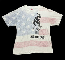 Load image into Gallery viewer, 1996 Atlanta Olympics All Over Print United States Flag Tagged Size Large
