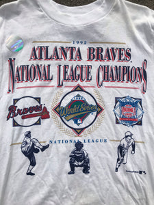 Atlanta Braves 1992 National League Champions Nutmeg NWT Size Medium