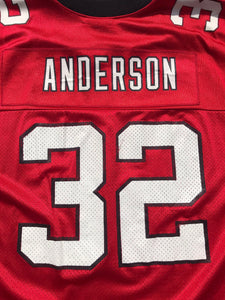 Atlanta Falcons Jamal Anderson Red Reebok Jersey Tagged Size Large