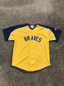 Atlanta Braves Starter Yellow Jersey Large